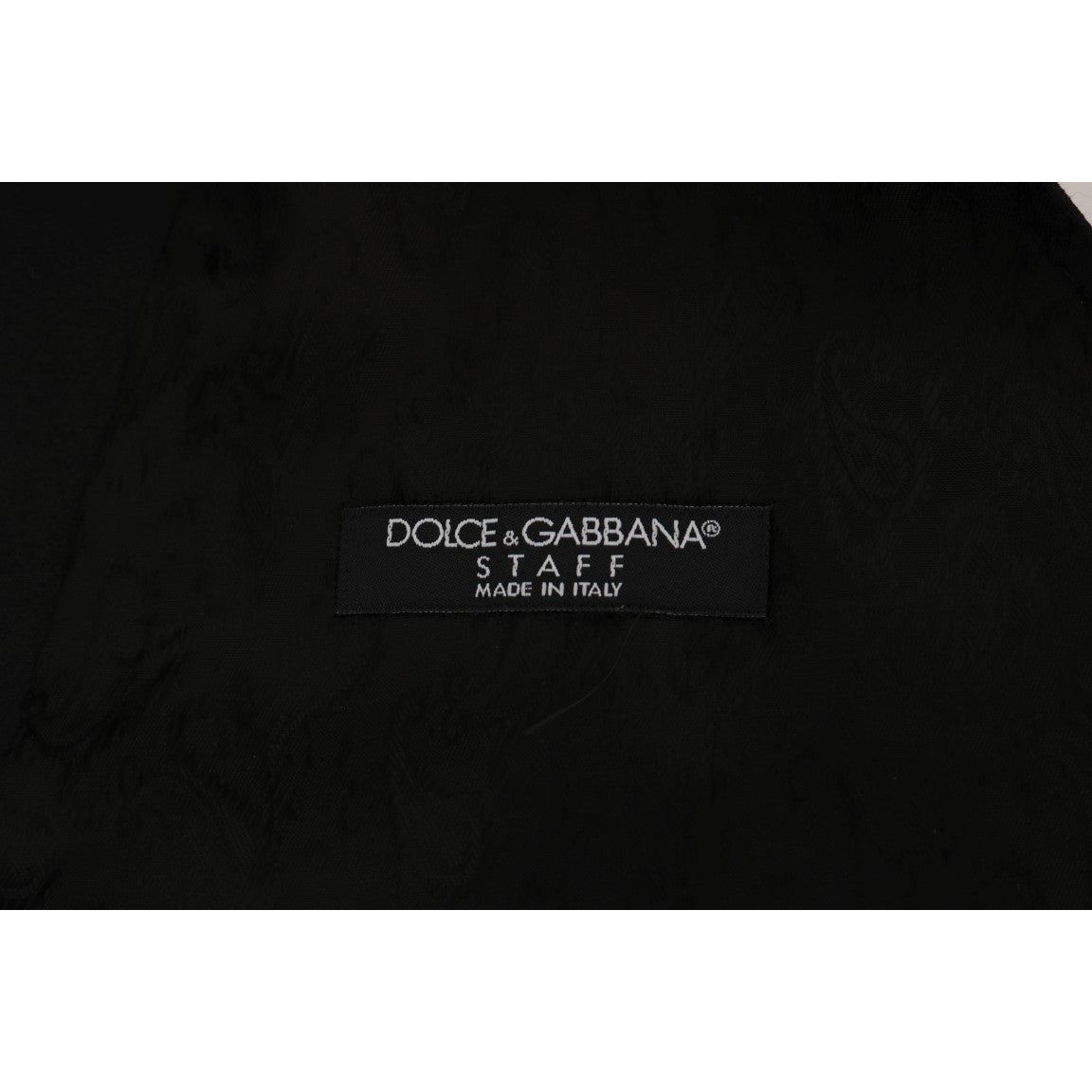 Dolce & Gabbana Sleek Black Single-Breasted Waistcoat Dolce & Gabbana