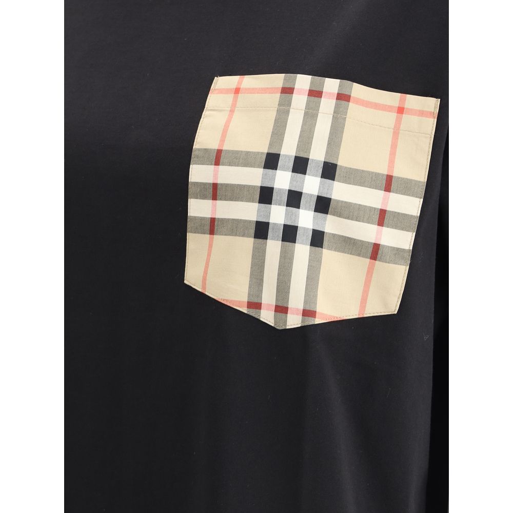 Burberry Black Cotton T-Shirt