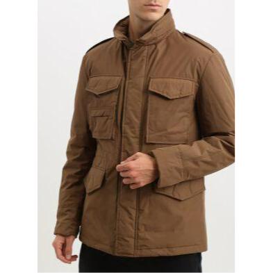 Add Brown Polyester Jacket Add