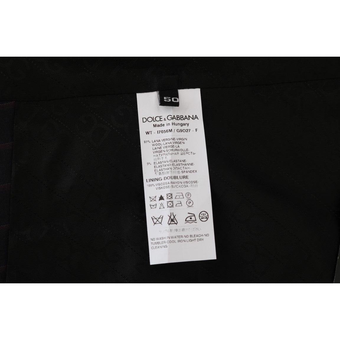 优雅条纹羊毛混纺背心