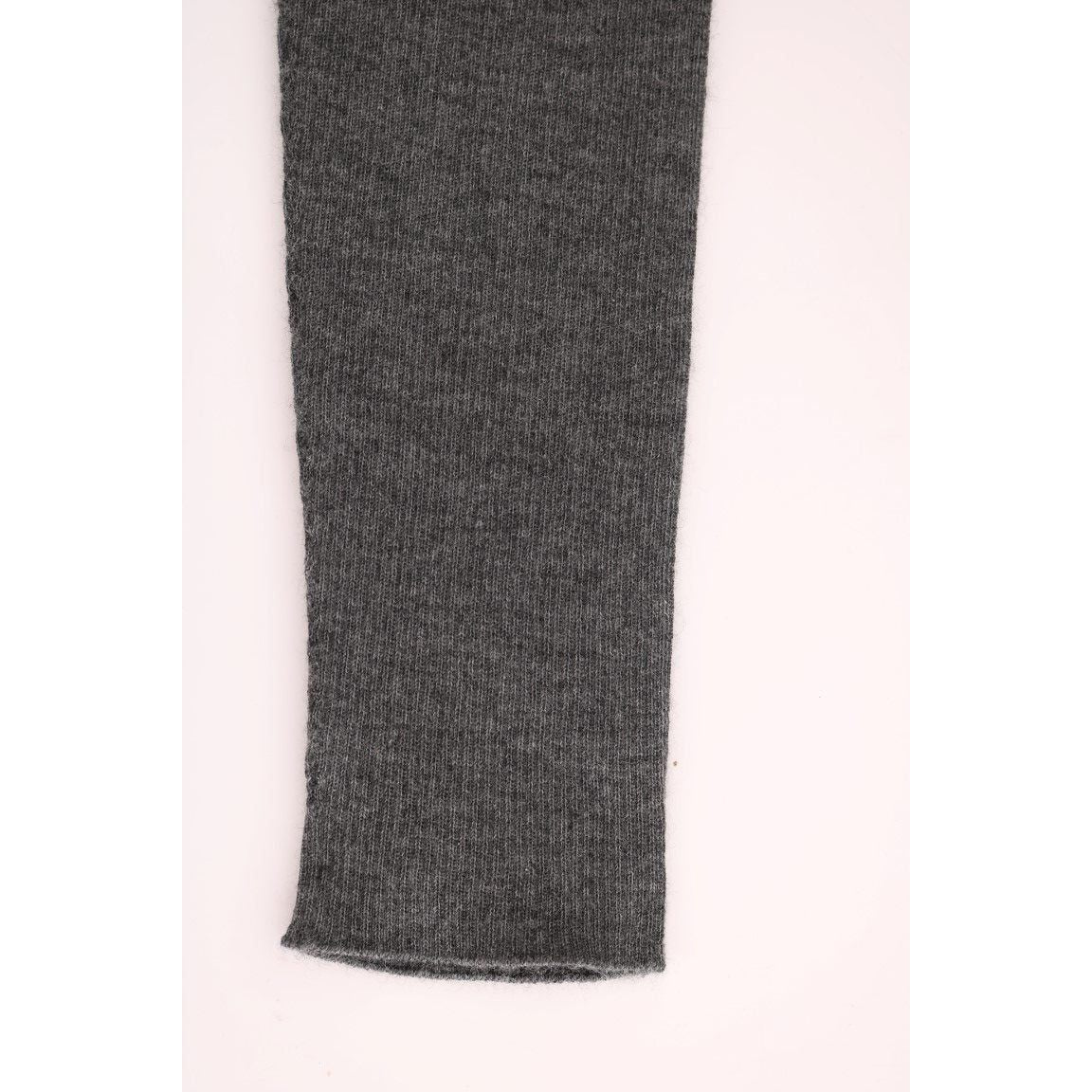 Dolce & Gabbana Chic Gray High Waist Cashmere Tights Pants Dolce & Gabbana White Smoke