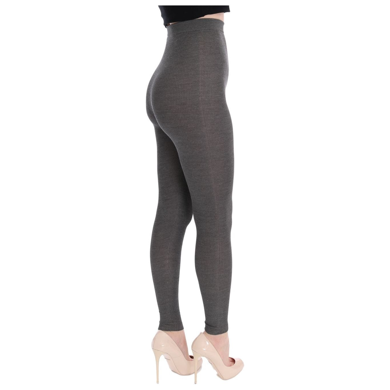 Dolce & Gabbana Elegant High Waist Cashmere Tights Pants Dolce & Gabbana