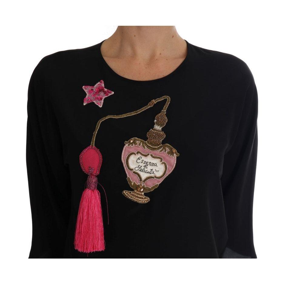 Dolce & Gabbana Fairy Tale Embroidered Silk Blouse Dolce & Gabbana