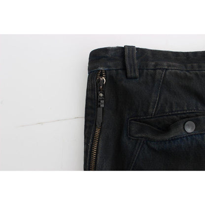 Costume National Blue Cotton Slim Pants Denim Jeans