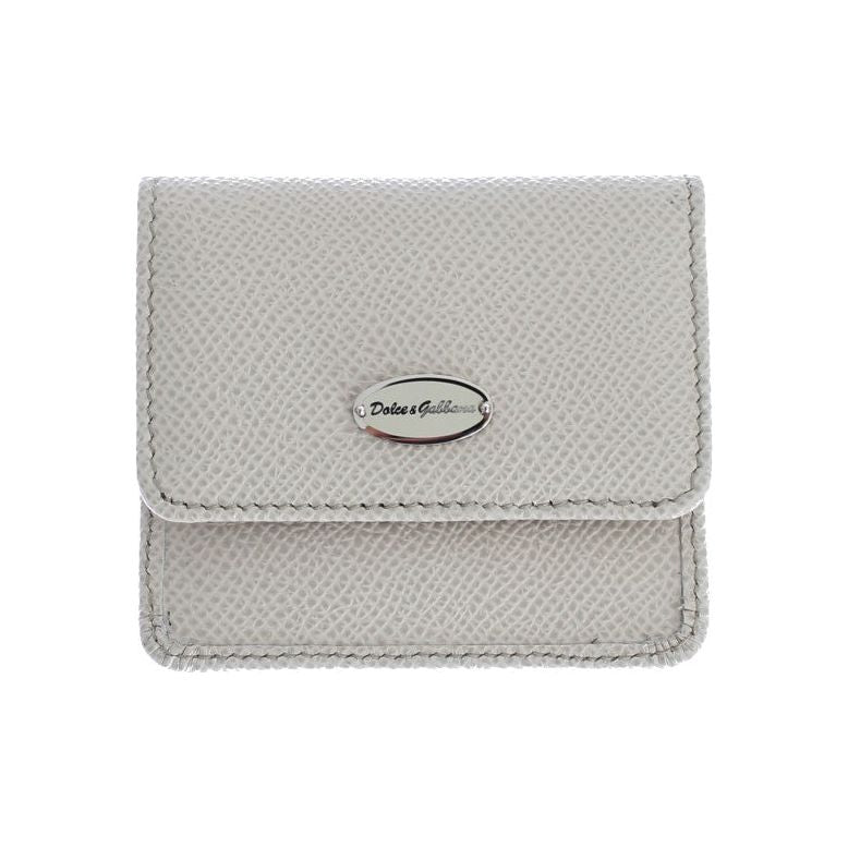 Dolce & Gabbana White Dauphine Leather Case Wallet 1728,67345645728,Accessories,Dolce & Gabbana,Leather Wallets - Wallets - Accessories,Material: 100% Leather dauphine,Men - Bags,Money Clips - Wallets - Accessories,New with tags,Wallets - Accessories,Wall