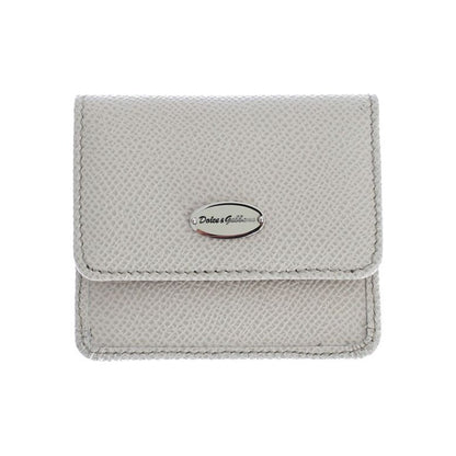 Dolce & Gabbana White Dauphine Leather Case Wallet 1728,67345645728,Accessories,Dolce & Gabbana,Leather Wallets - Wallets - Accessories,Material: 100% Leather dauphine,Men - Bags,Money Clips - Wallets - Accessories,New with tags,Wallets - Accessories,Wall
