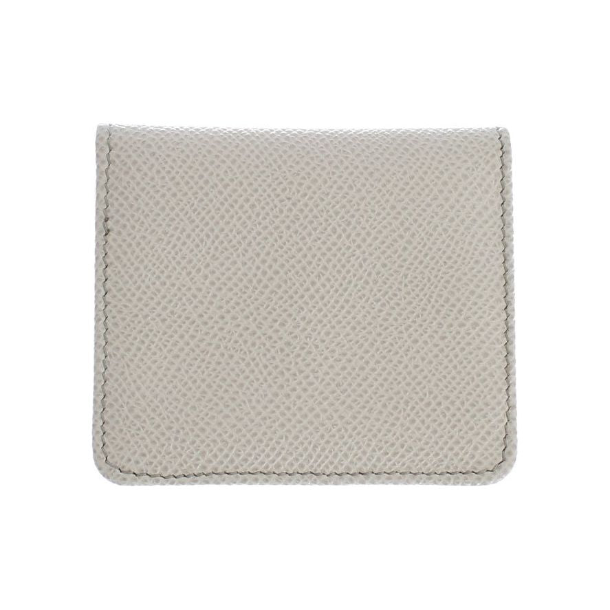 Dolce & Gabbana White Dauphine Leather Case Wallet 1728,67345645728,Accessories,Dolce & Gabbana,Leather Wallets - Wallets - Accessories,Material: 100% Leather dauphine,Men - Bags,Money Clips - Wallets - Accessories,New with tags,Wallets - Accessories,Wall