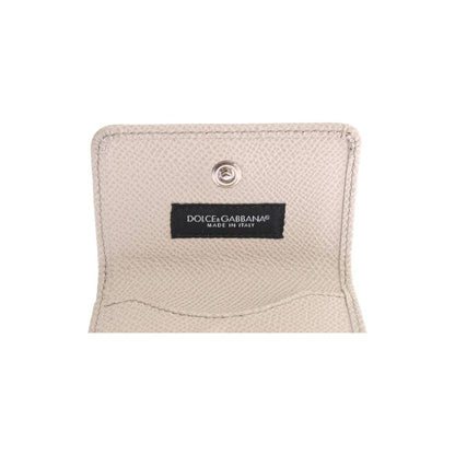 Dolce & Gabbana White Dauphine Leather Case Wallet 1728,67345645728,Accessories,Dolce & Gabbana,Leather Wallets - Wallets - Accessories,Material: 100% Leather dauphine,Men - Bags,Money Clips - Wallets - Accessories,New with tags,Wallets - Accessories,Wall