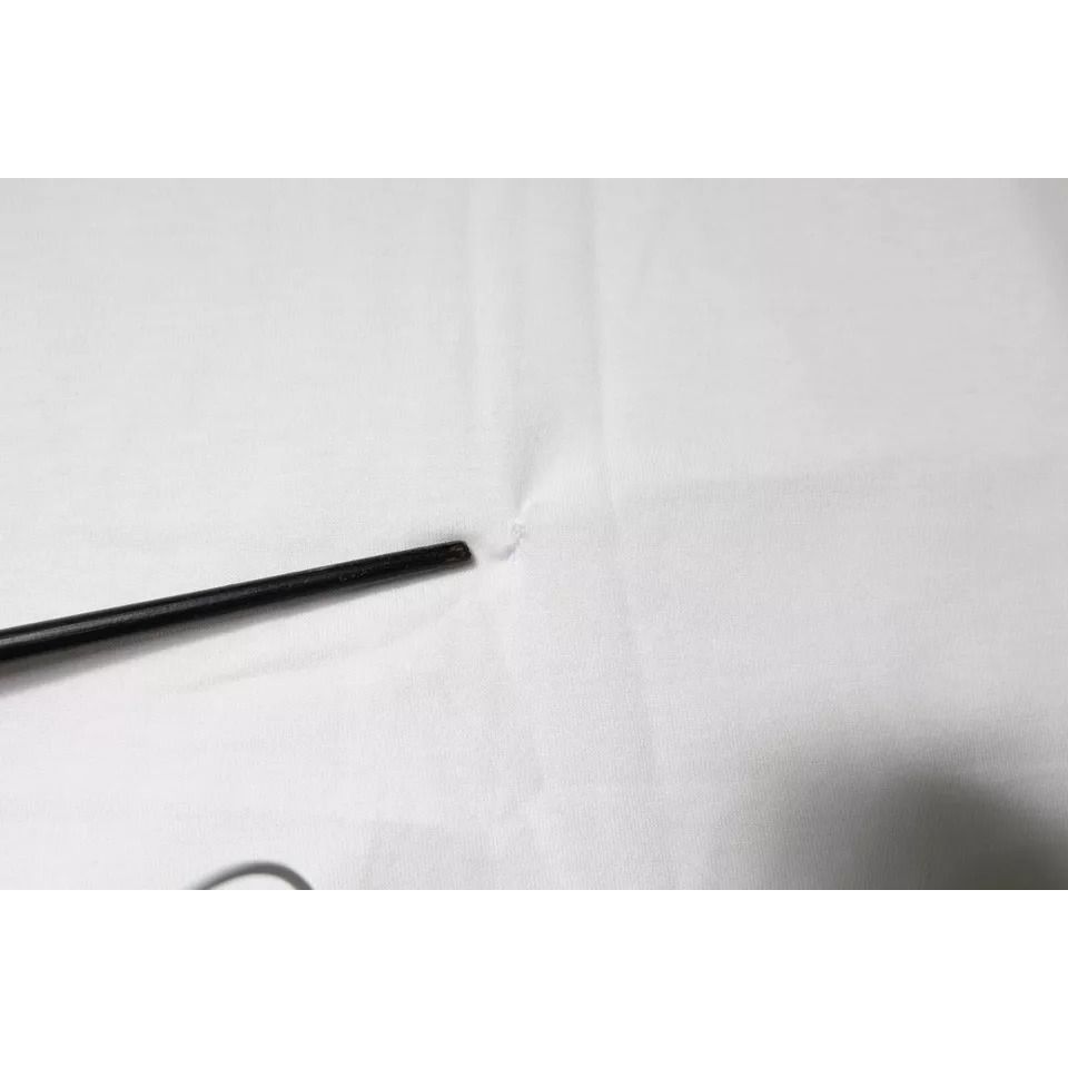 Dolce & Gabbana White DG Logo Cotton Crew Neck T-shirt