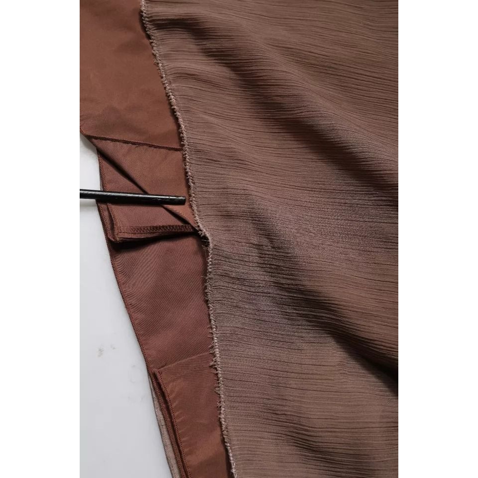 Peserico Brown Sleeveless Deep V-neck A-line Long Maxi Dress Peserico