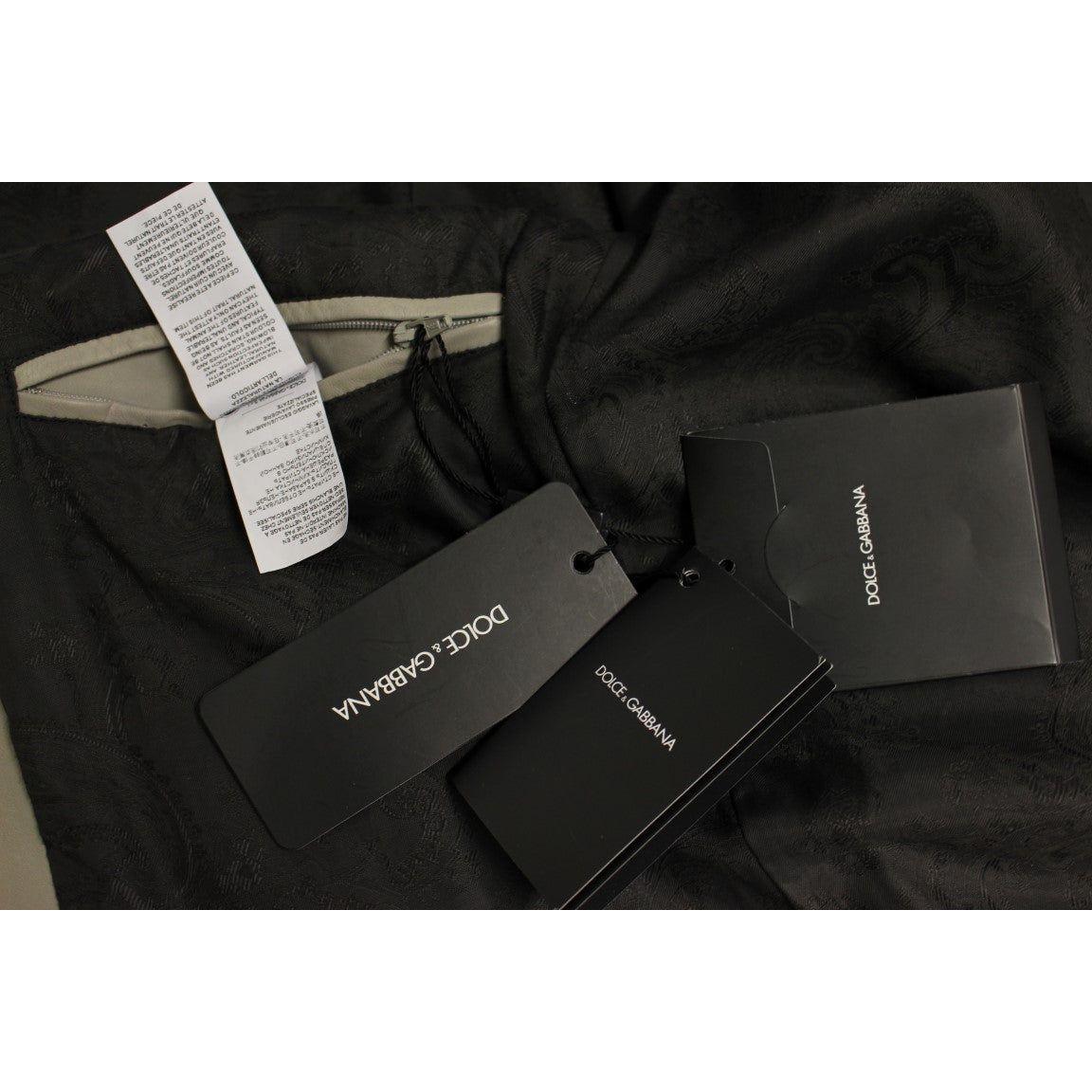 优雅米色小羊皮夹克