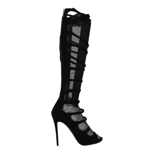 Dolce & Gabbana Elegance Redefined: Chic Knee-High Stiletto Boots Dolce & Gabbana