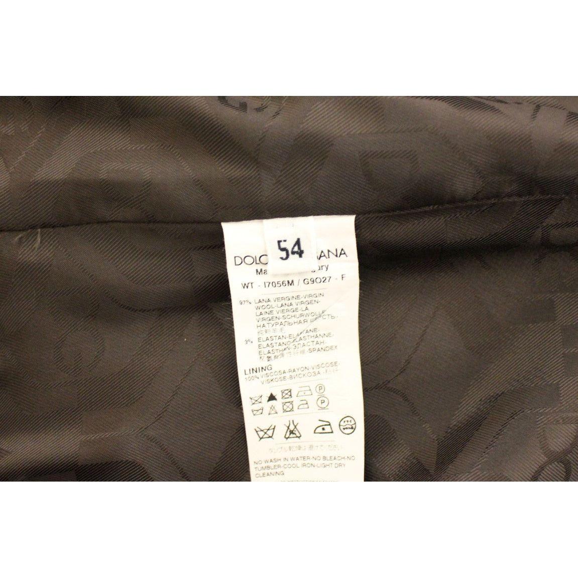 优雅棕色条纹羊毛连衣裙背心