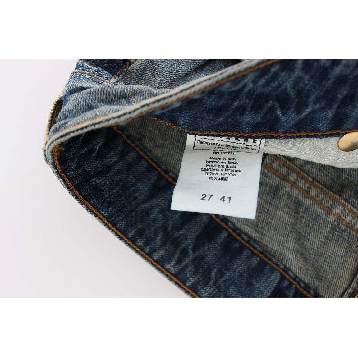 光滑时尚低腰牛仔裤