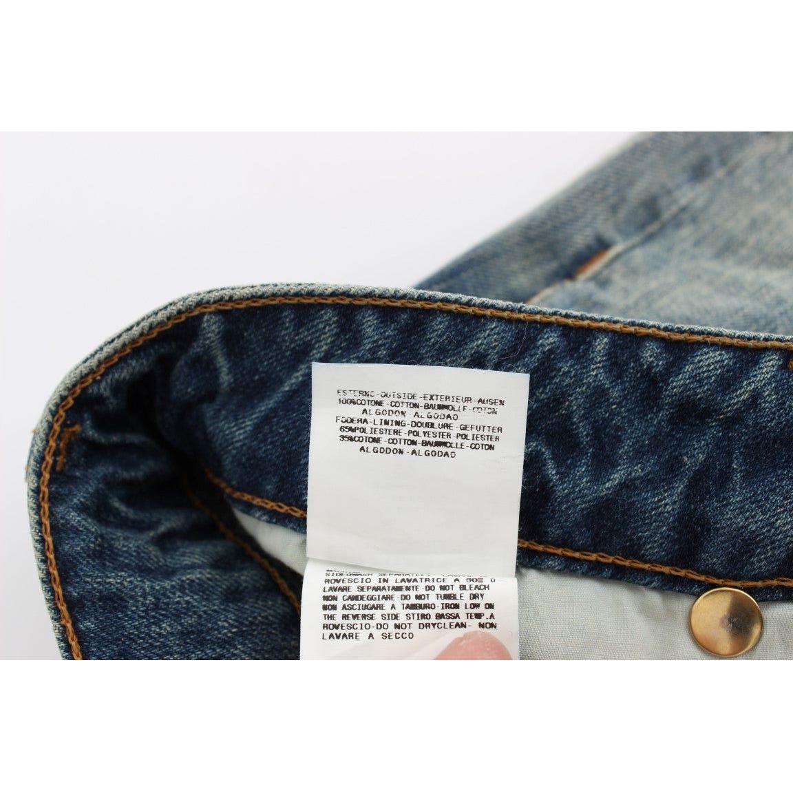 光滑时尚低腰牛仔裤