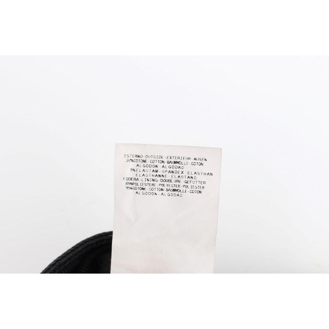 时尚修身黑色紧身牛仔裤