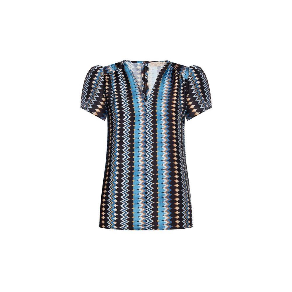 Rinascimento Turquoise Polyester Blouse Rinascimento