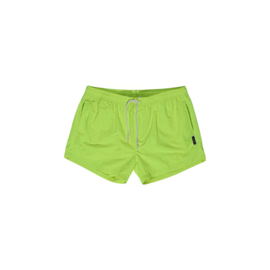 Hamaki-Ho Yellow Polyester Swim Shorts Hamaki-Ho