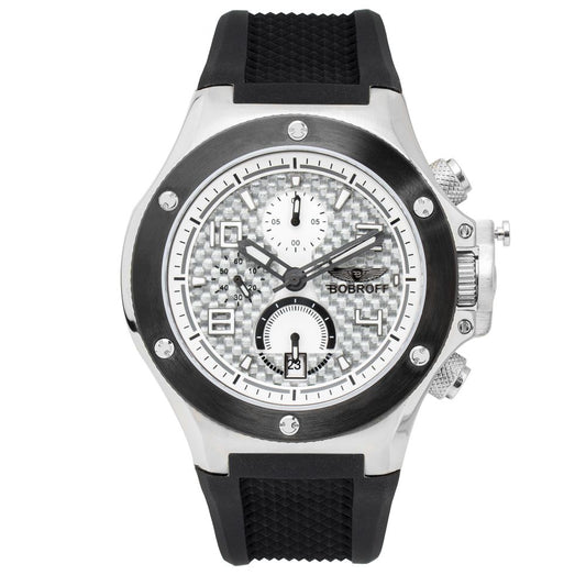Bobroff Black Rubber Sport Watch Bobroff