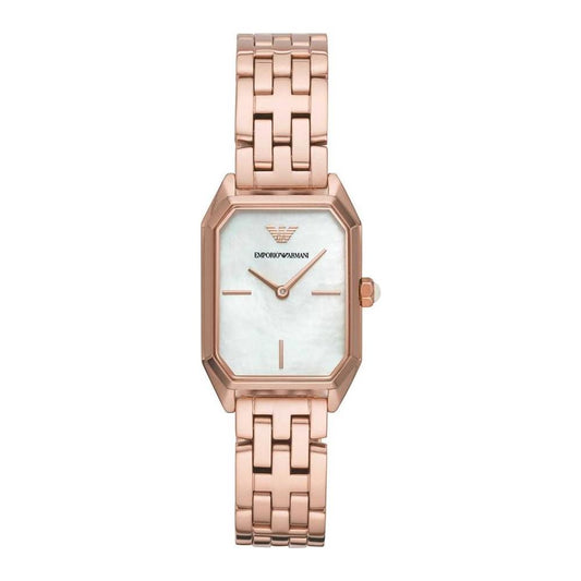 Armani Rose Gold Stainless Steel Watch Armani Light Gray