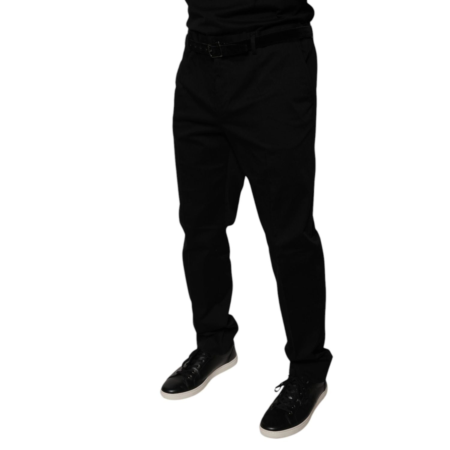 Dolce & Gabbana Black Tapered Formal Dress Pants