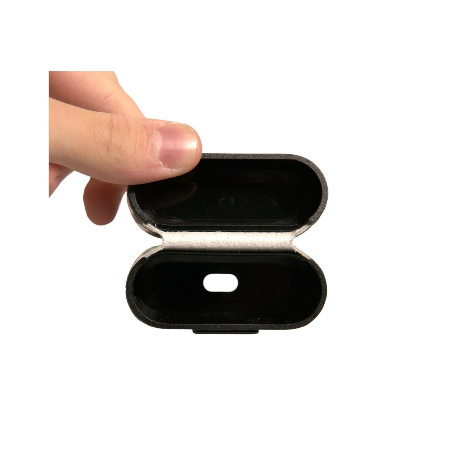 Dolce & Gabbana Black White Leather Scribble Embossed Logo Airpods Case