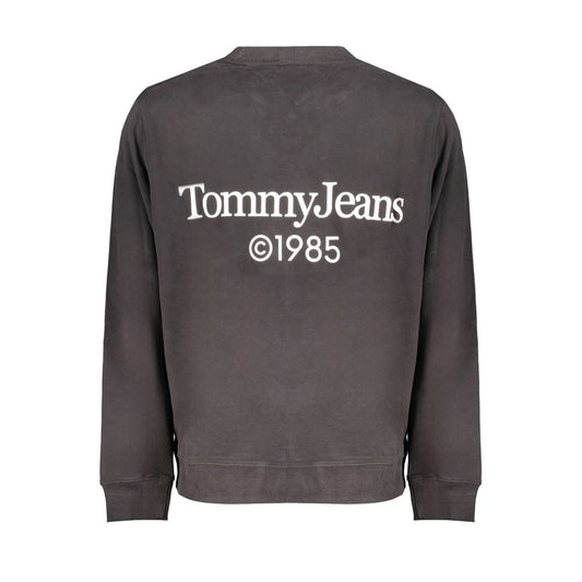 Tommy Hilfiger Black Cotton Sweater Tommy Hilfiger