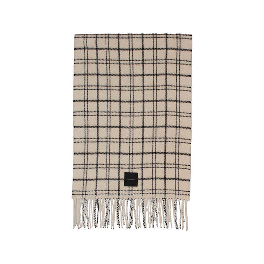 Calvin Klein Beige Wool Scarf Calvin Klein