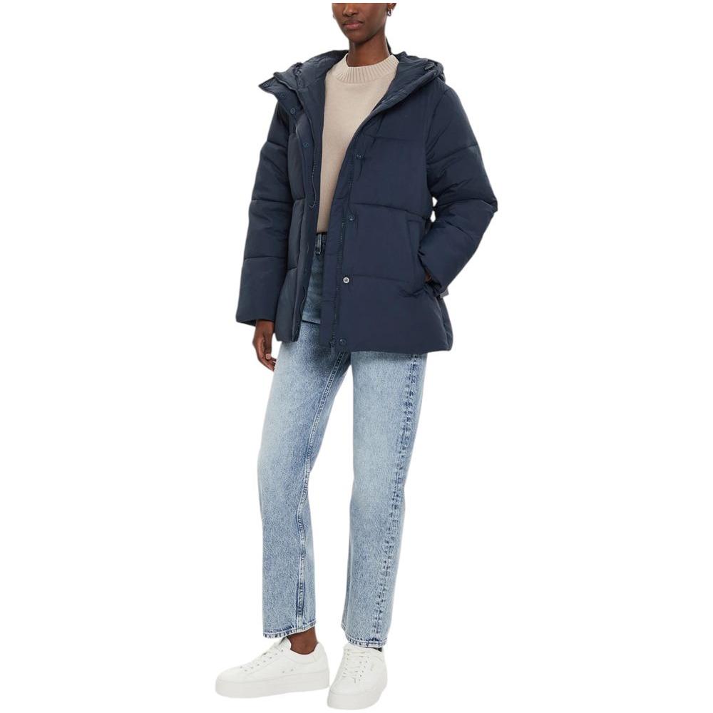 Calvin Klein Jeans Blue Nylon Jackets & Coat Calvin Klein Jeans Dark Slate Gray