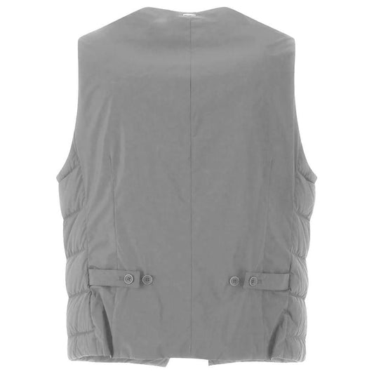 Herno Gray Nylon Vest Herno Light Slate Gray