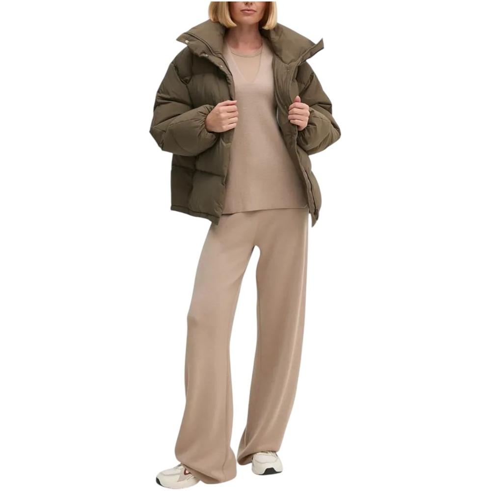 Calvin Klein Jeans Gray Polyester Jackets & Coat Calvin Klein Jeans Rosy Brown
