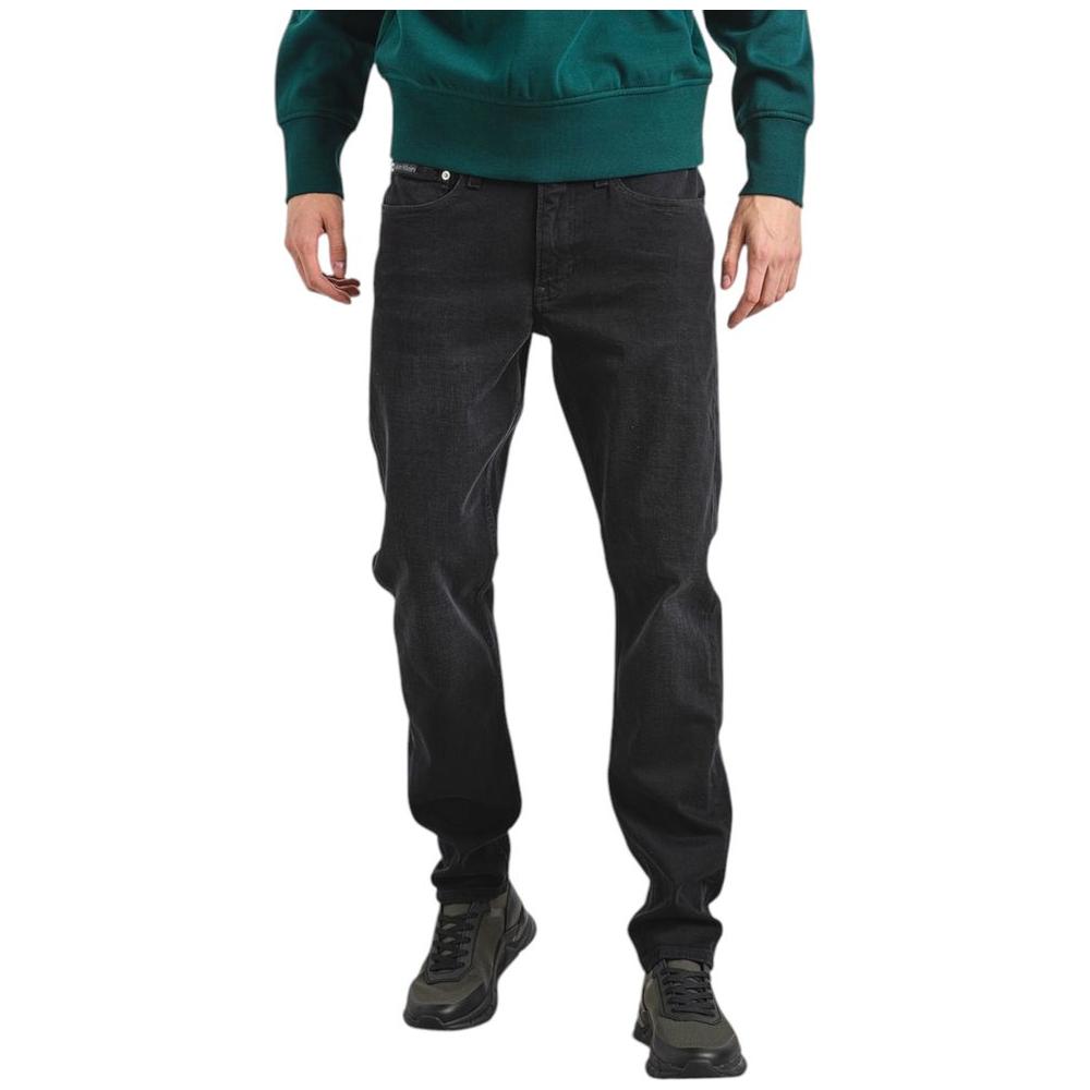 Calvin Klein Jeans Black Cotton Jeans & Pant Calvin Klein Jeans Dark Slate Gray
