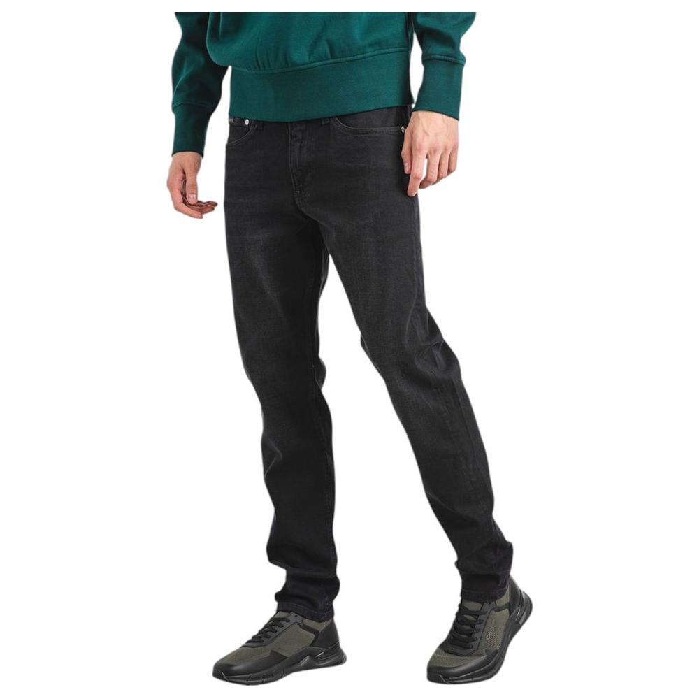 Calvin Klein Jeans Black Cotton Jeans & Pant Calvin Klein Jeans Dark Slate Gray