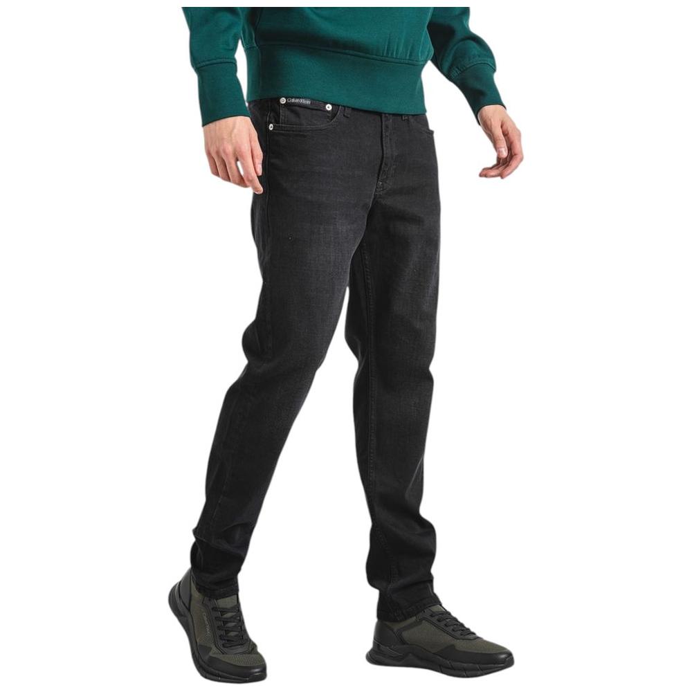 Calvin Klein Jeans Black Cotton Jeans & Pant Calvin Klein Jeans Dark Slate Gray