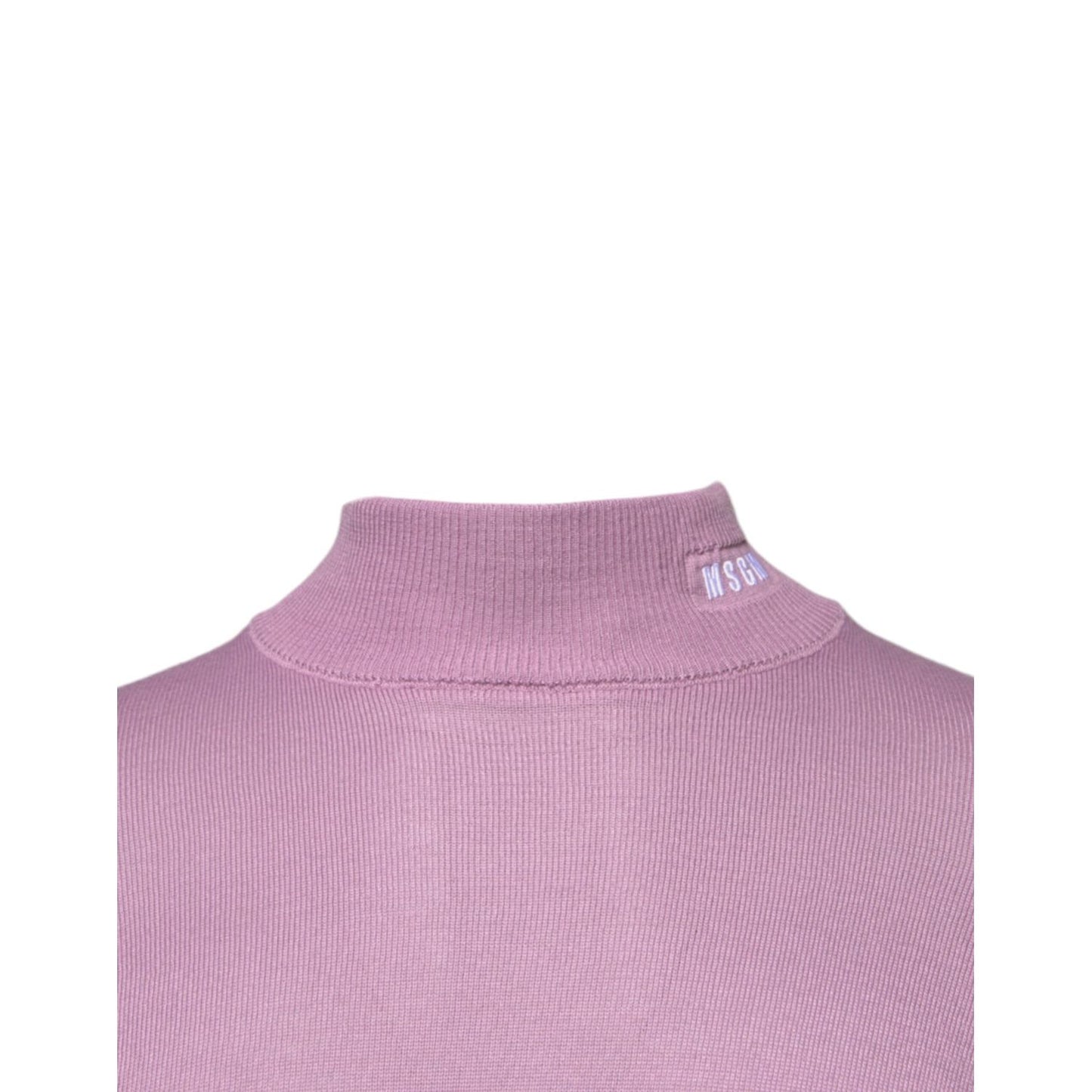 MSGM Purple Wool Knit Turtle Neck Long Sleeve Pullover Sweater MSGM