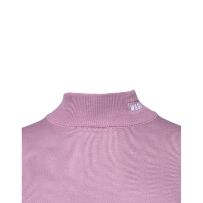 MSGM Purple Wool Knit Turtle Neck Long Sleeve Pullover Sweater MSGM