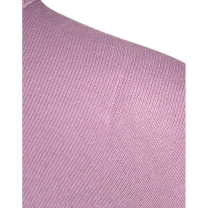 MSGM Purple Wool Knit Turtle Neck Long Sleeve Pullover Sweater MSGM