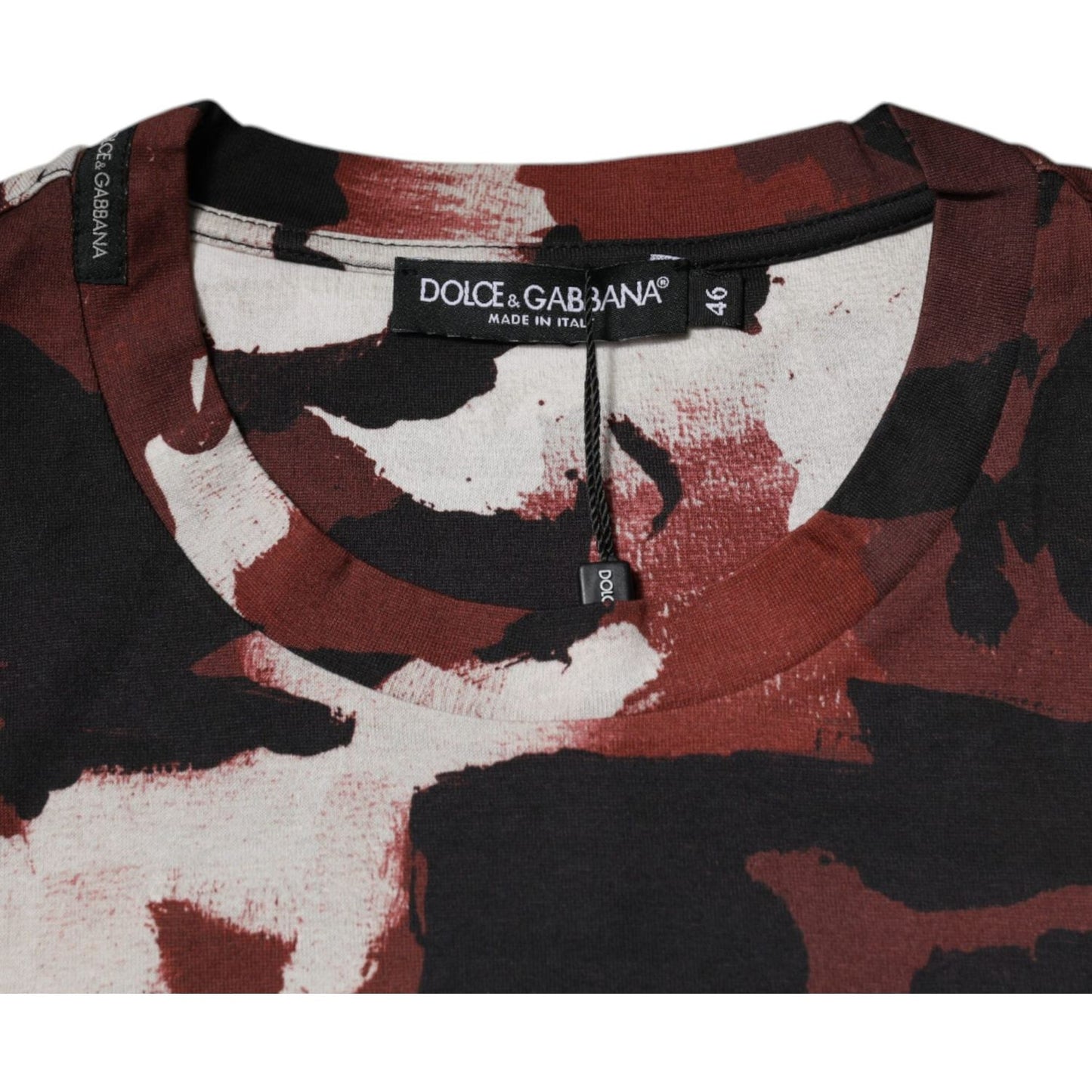 Dolce & Gabbana Multicolor Camouflage Crew Neck T-shirt