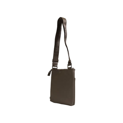 Hugo Boss Bicolor Leather Messenger Bag