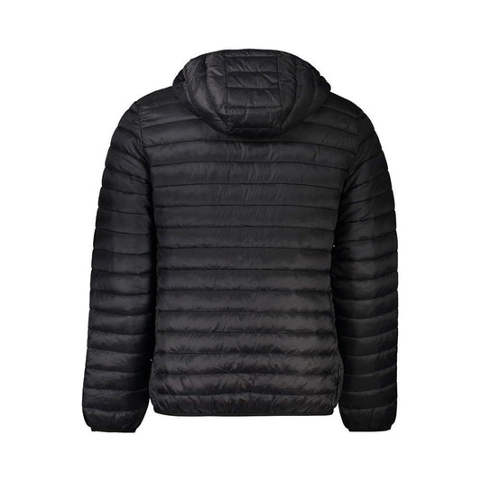 Cavalli Class Black Polyamide Men Jacket Cavalli Class