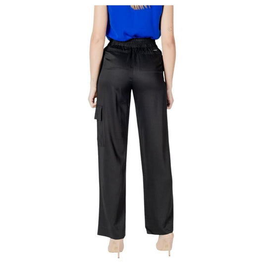 Calvin Klein Jeans Black Viscose Jeans & Pant Calvin Klein Jeans Dark Slate Gray