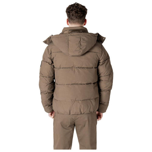 Calvin Klein Jeans Gray Polyamide Jacket Calvin Klein Jeans Dim Gray