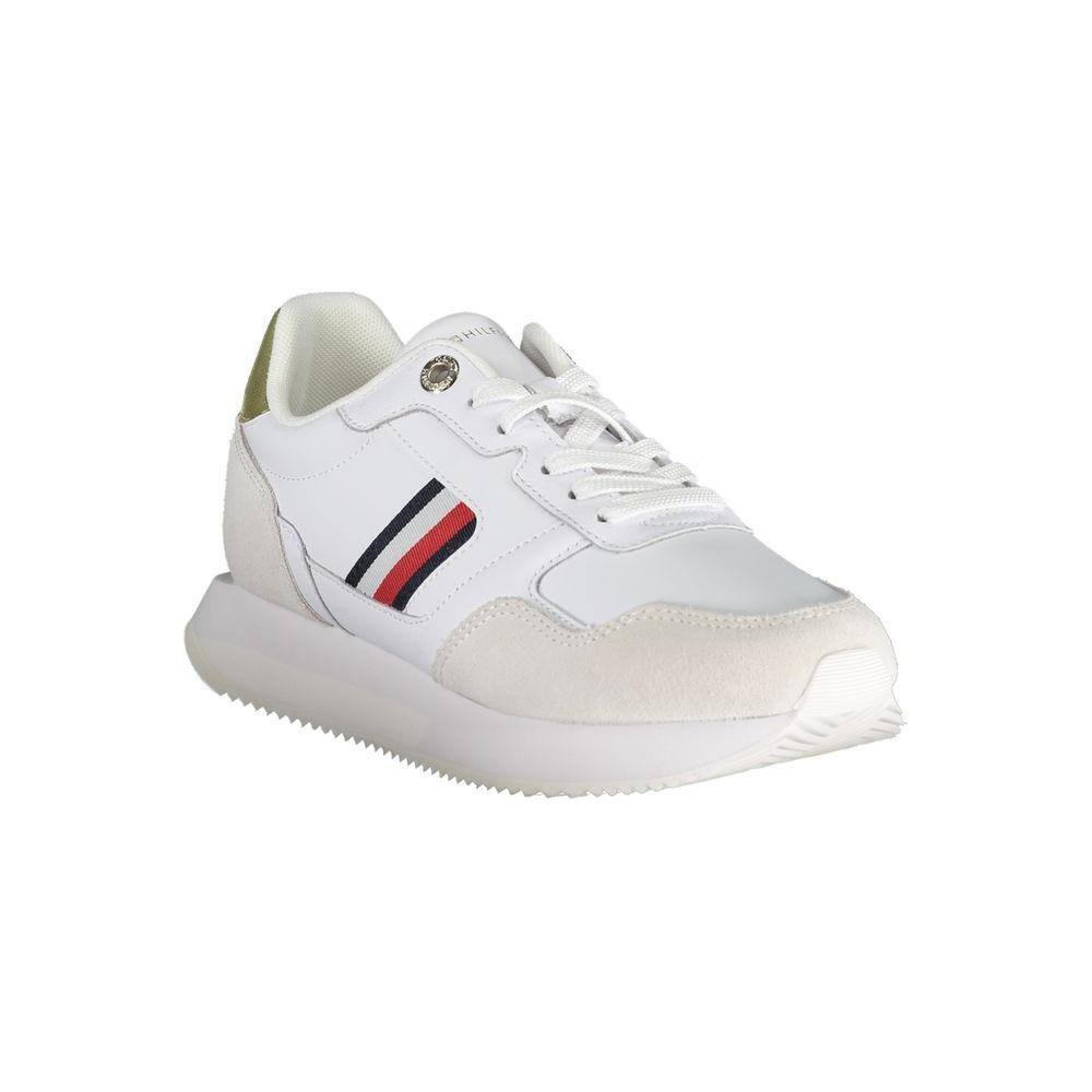 Tommy Hilfiger White Polyester Sneaker