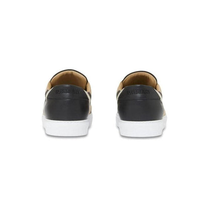 Burberry Black Leather New Salmond Sneakers Burberry