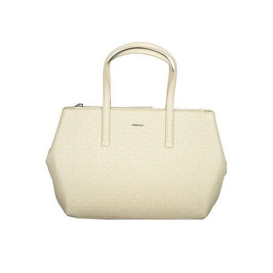 Calvin Klein Beige Polyester Handbag Calvin Klein