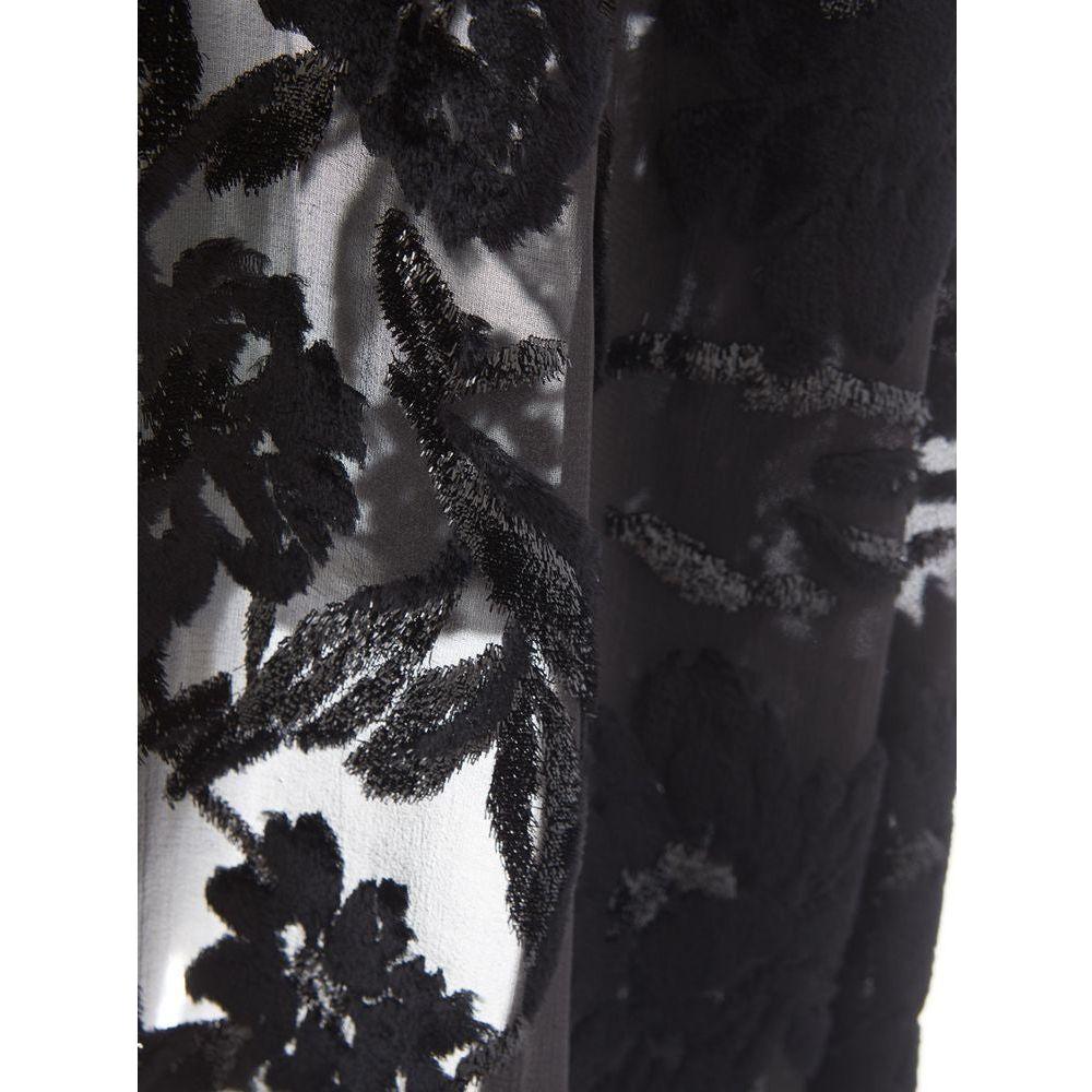 Lardini Black Viscose Cocktail Dress Lardini