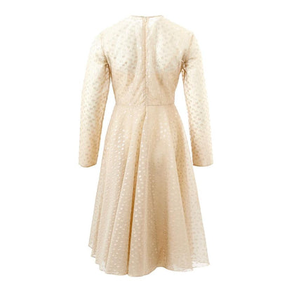 Lardini Beige Cotton Cocktail Dress Lardini