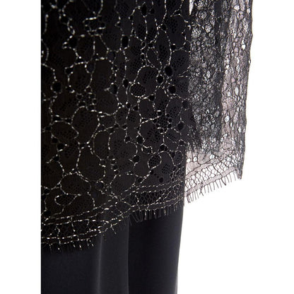 Lardini Black Nylon Casual Dress