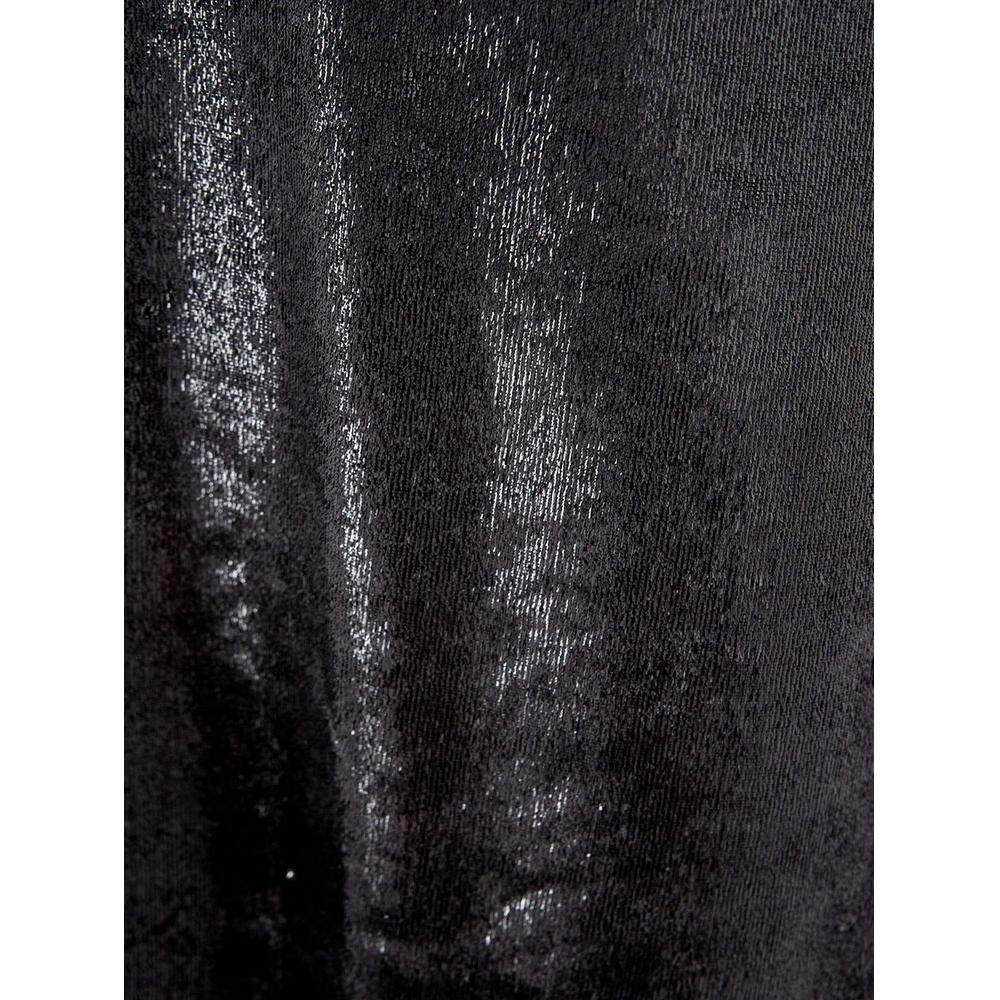 优雅的涤纶黑色连衣裙