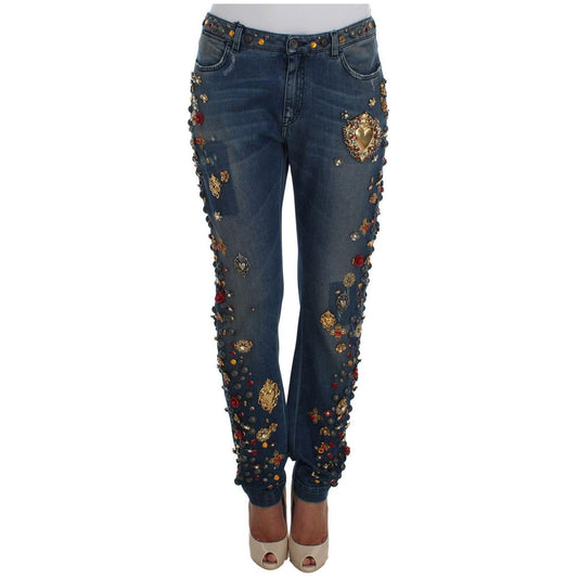 Dolce & Gabbana Enchanted Sicily Embellished Boyfriend Jeans Dolce & Gabbana